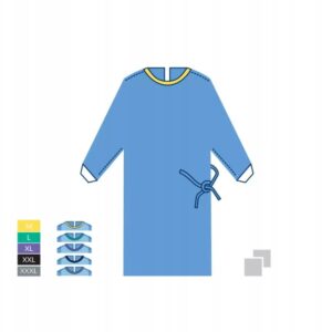 ALPHAtex_Fartuch chirurgiczny STANDARD_sterylny_plus_ręcznik chłonny 2szt_Rozm_L