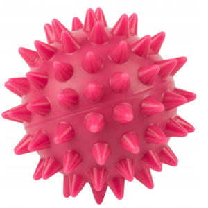 PIŁKA REHABILITACYJNA piłeczka z kolcami SPIKY-5 RÓŻOWA rozm. 5 cm