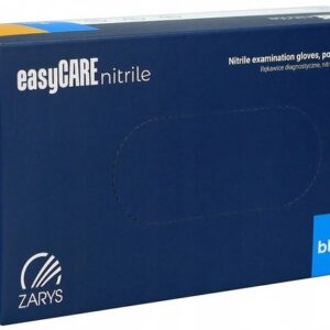Rękawice diagnostyczne easyCARE nitrile_nitrylowe_bezpudrowe_niesterylne_niebieskie_Rozm_M_A100
