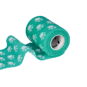 Bandaż samoprzylepny kohezyjny stabilizujący 7,5cm zielone łapki