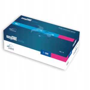 Rękawice diagnostyczne easyCARE nitrile_nitrylowe_bezpudrowe_niesterylne_niebieskie_Rozm_L_A100
